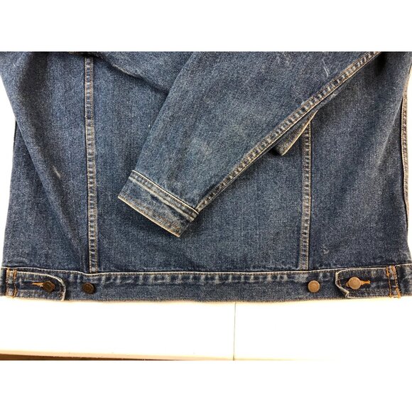 Austin Clothing Co. Blue Denim Jacket Mens XL Button-Up Heavyweight 100% Cotton - Picture 14 of 15